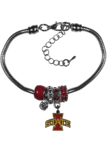 Iowa State Cyclones Euro Bead Bracelet Womens Bracelet