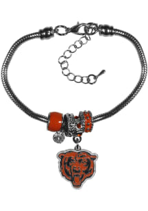 Chicago Bears Euro Bead Bracelet Womens Bracelet