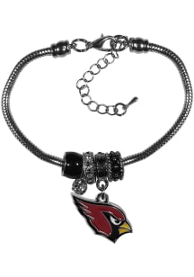 Arizona Cardinals Euro Bead Bracelet Womens Bracelet