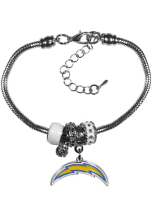 Los Angeles Chargers Euro Bead Bracelet Womens Bracelet