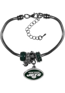 New York Jets Euro Bead Bracelet Womens Bracelet