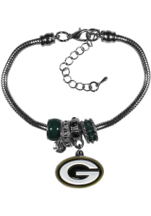 Green Bay Packers Euro Bead Bracelet Womens Bracelet