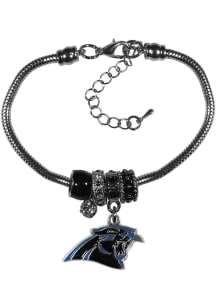 Carolina Panthers Euro Bead Bracelet Womens Bracelet