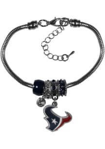 Houston Texans Euro Bead Bracelet Womens Bracelet