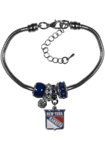 New York Rangers Euro Bead Bracelet Womens Bracelet