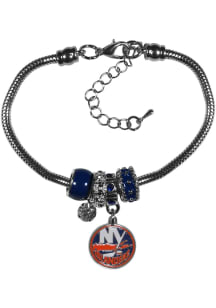 New York Islanders Euro Bead Bracelet Womens Bracelet