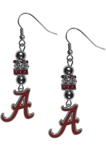 Alabama Crimson Tide Euro Bead Earrings Womens Earrings