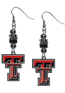 Texas Tech Red Raiders Euro Bead Earrings Womens Earrings