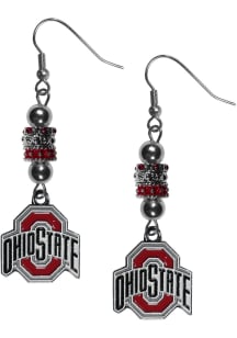 Ohio State Buckeyes Euro Bead Earrings Womens Earrings