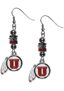 Utah Utes Euro Bead Earrings Womens Earrings