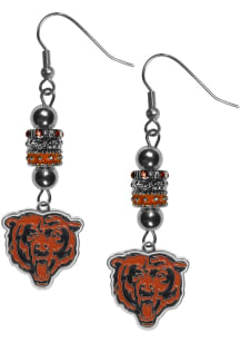 Chicago Bears Euro Bead Earrings Womens Earrings