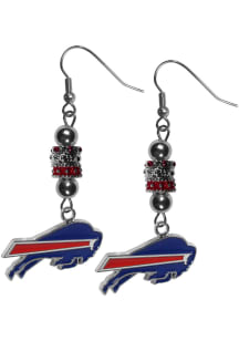 Buffalo Bills Euro Bead Earrings Womens Earrings