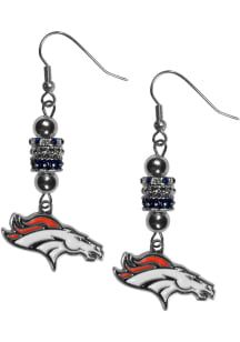 Denver Broncos Euro Bead Earrings Womens Earrings