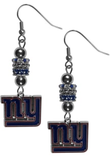 New York Giants Euro Bead Earrings Womens Earrings
