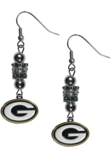 Green Bay Packers Euro Bead Earrings Womens Earrings