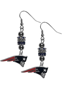 New England Patriots Euro Bead Earrings Womens Earrings