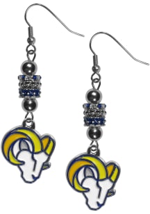 Los Angeles Rams Euro Bead Earrings Womens Earrings