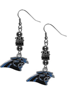 Carolina Panthers Euro Bead Earrings Womens Earrings