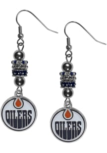 Edmonton Oilers Euro Bead Earrings Womens Earrings