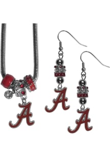 Alabama Crimson Tide 2 Piece Euro Bead Womens Earrings