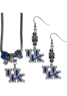 Kentucky Wildcats 2 Piece Euro Bead Womens Earrings