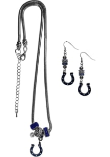 Indianapolis Colts 2 Piece Euro Bead Womens Earrings