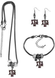 Texas A&amp;M Aggies 3 Piece Euro Bead Womens Earrings