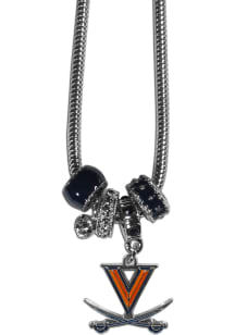 Virginia Cavaliers Euro Bead Necklace