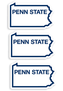 Penn State Nittany Lions Home State Auto Decal - White