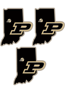 Purdue Boilermakers Home State Auto Decal - White