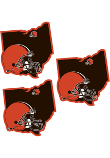 Cleveland Browns Home State Auto Decal - White