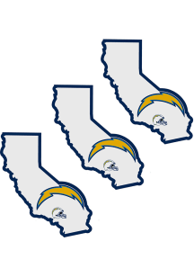 Los Angeles Chargers Home State Auto Decal - White