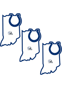 Indianapolis Colts Home State Auto Decal - White