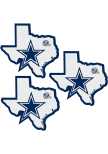 Dallas Cowboys Home State Auto Decal - White