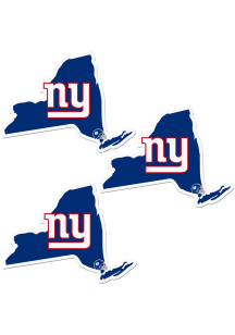 New York Giants Home State Auto Decal - White