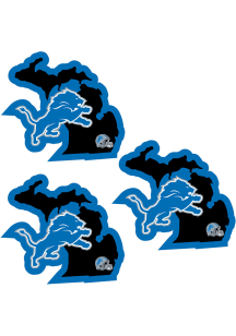 Detroit Lions Home State Auto Decal - White