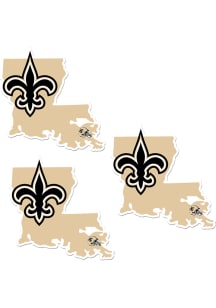 New Orleans Saints Home State Auto Decal - White