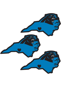 Carolina Panthers Home State Auto Decal - White