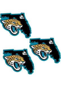 Jacksonville Jaguars Home State Auto Decal - White