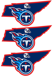 Tennessee Titans Home State Auto Decal - White