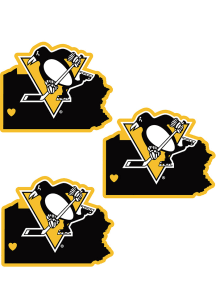 Pittsburgh Penguins Home State Auto Decal - White