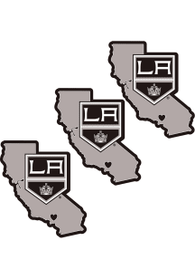Los Angeles Kings Home State Auto Decal - White