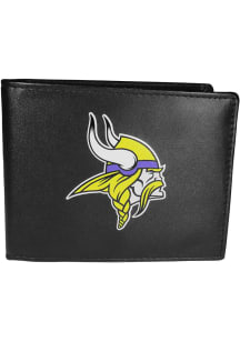 Minnesota Vikings Leather Mens Bifold Wallet