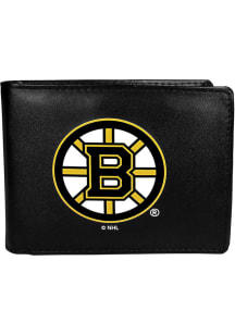 Boston Bruins Leather Mens Bifold Wallet