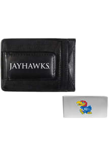 Kansas Jayhawks Leather Mens Bifold Wallet
