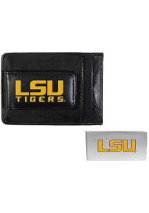LSU Tigers Leather Mens Bifold Wallet