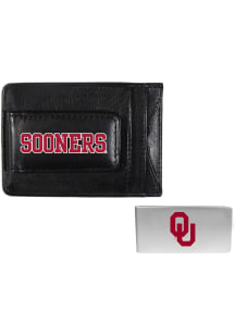 Oklahoma Sooners Leather Mens Bifold Wallet