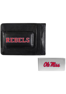 Ole Miss Rebels Leather Mens Bifold Wallet