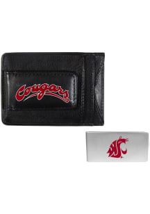 Washington State Cougars Leather Mens Bifold Wallet
