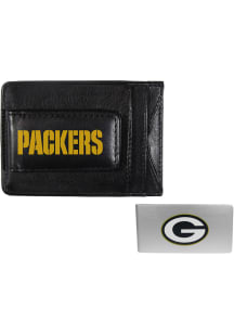 Green Bay Packers Leather Mens Bifold Wallet